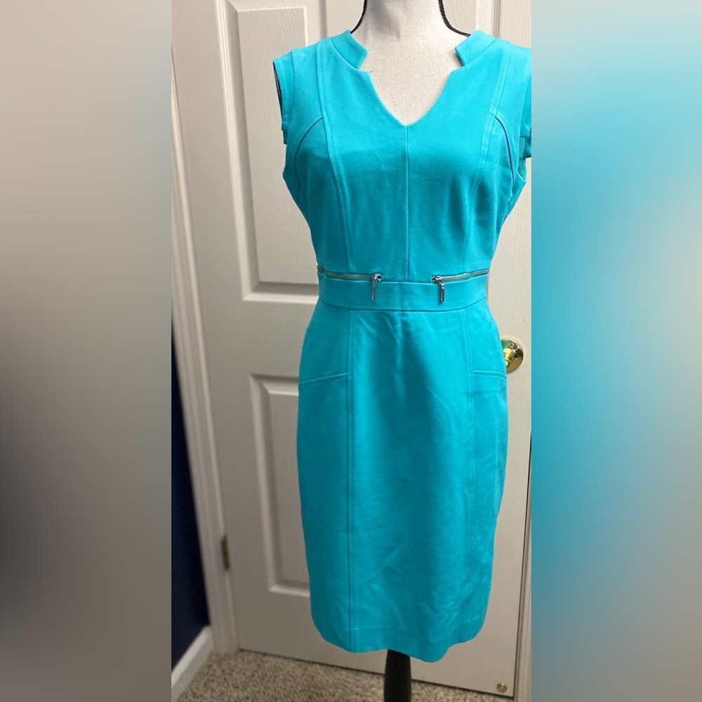 ANTONIO MELANI Vibrant Blue Midi Dress